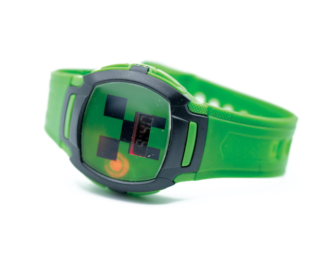 Minecraft Creeper Kids LCD Watch With Flashing LED Lights