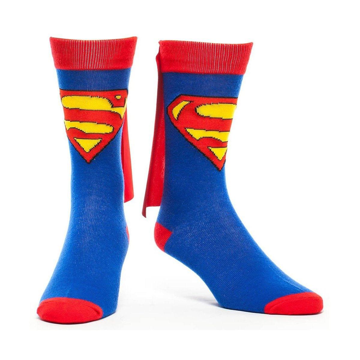 DC Comics Superman Logo Crew Socks with Cape