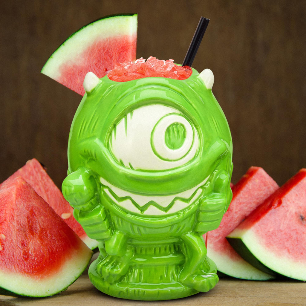 Geeki Tikis Disney Pixar Monster's, Inc. Mike Wazowski Ceramic Mug | Party Cocktail Tumbler For Liquor and Beverages | Holds 20 Ounces