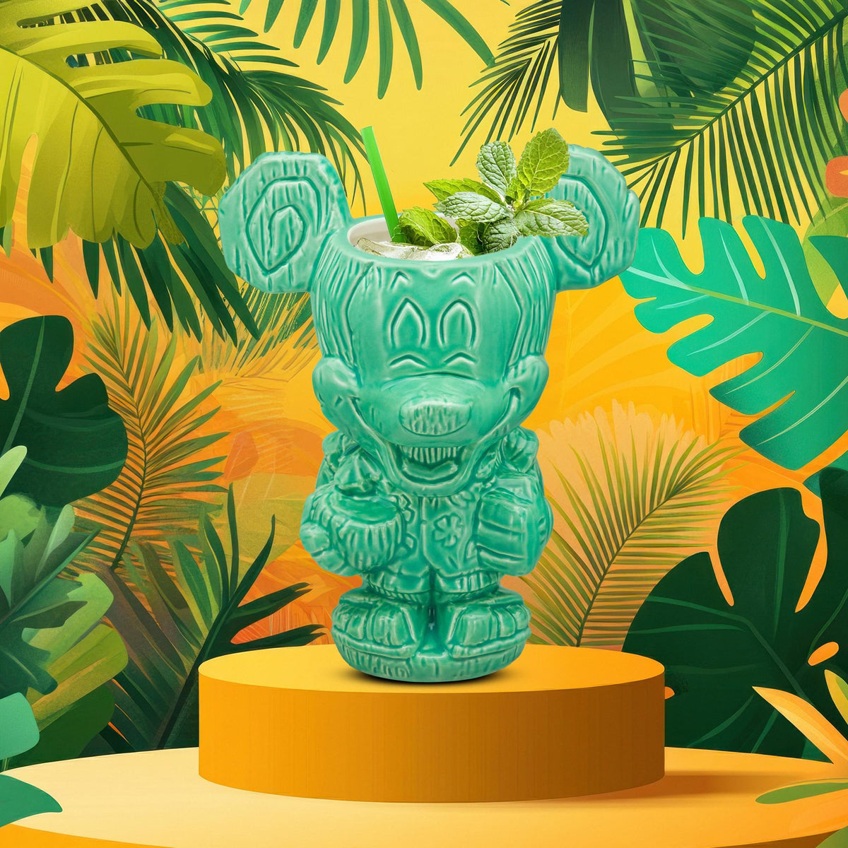 Geeki Tikis Disney Aloha Mickey Mouse Ceramic Mug | Holds 16 Ounces