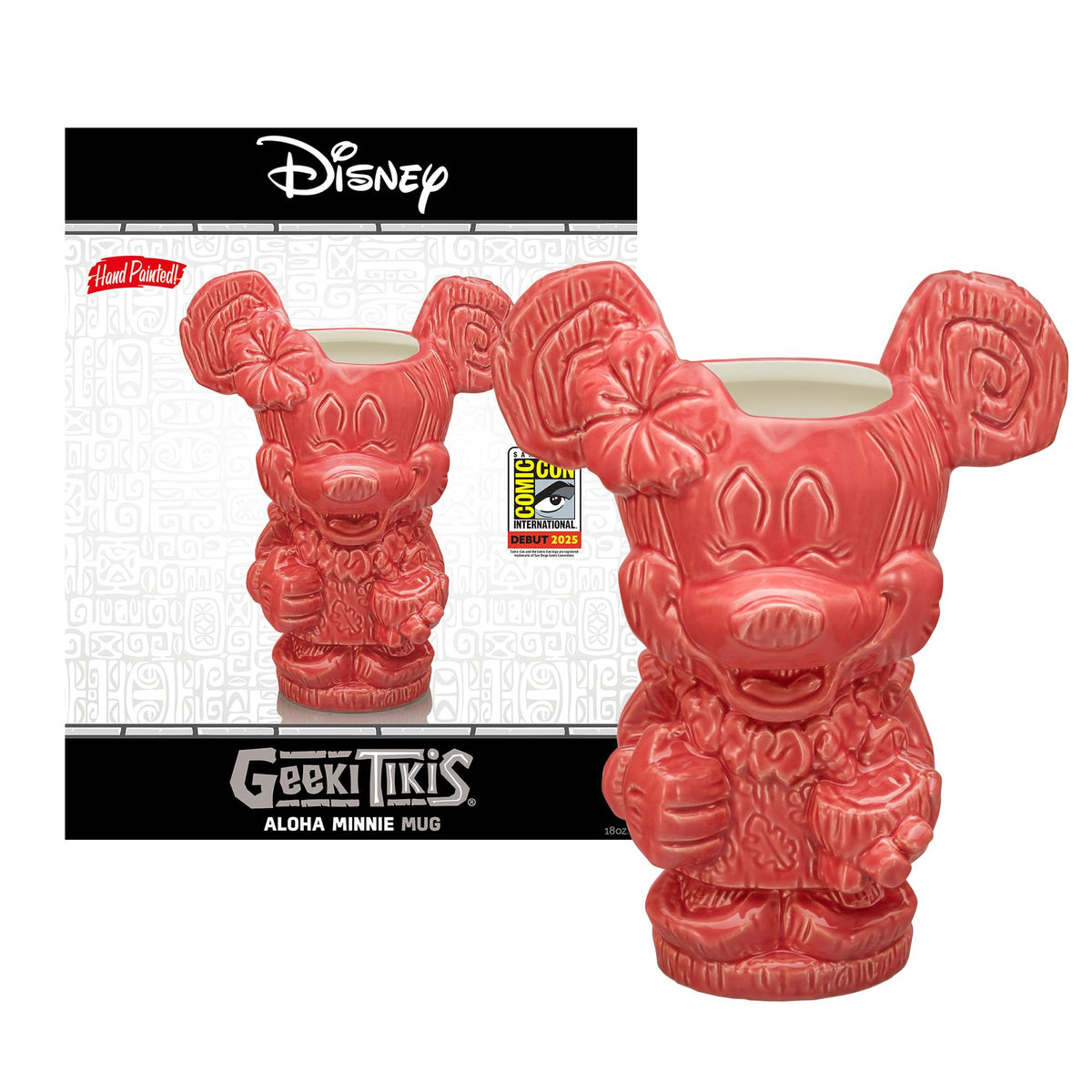 Geeki Tikis Disney Aloha Minnie Mouse Ceramic Mug | Holds 18 Ounces