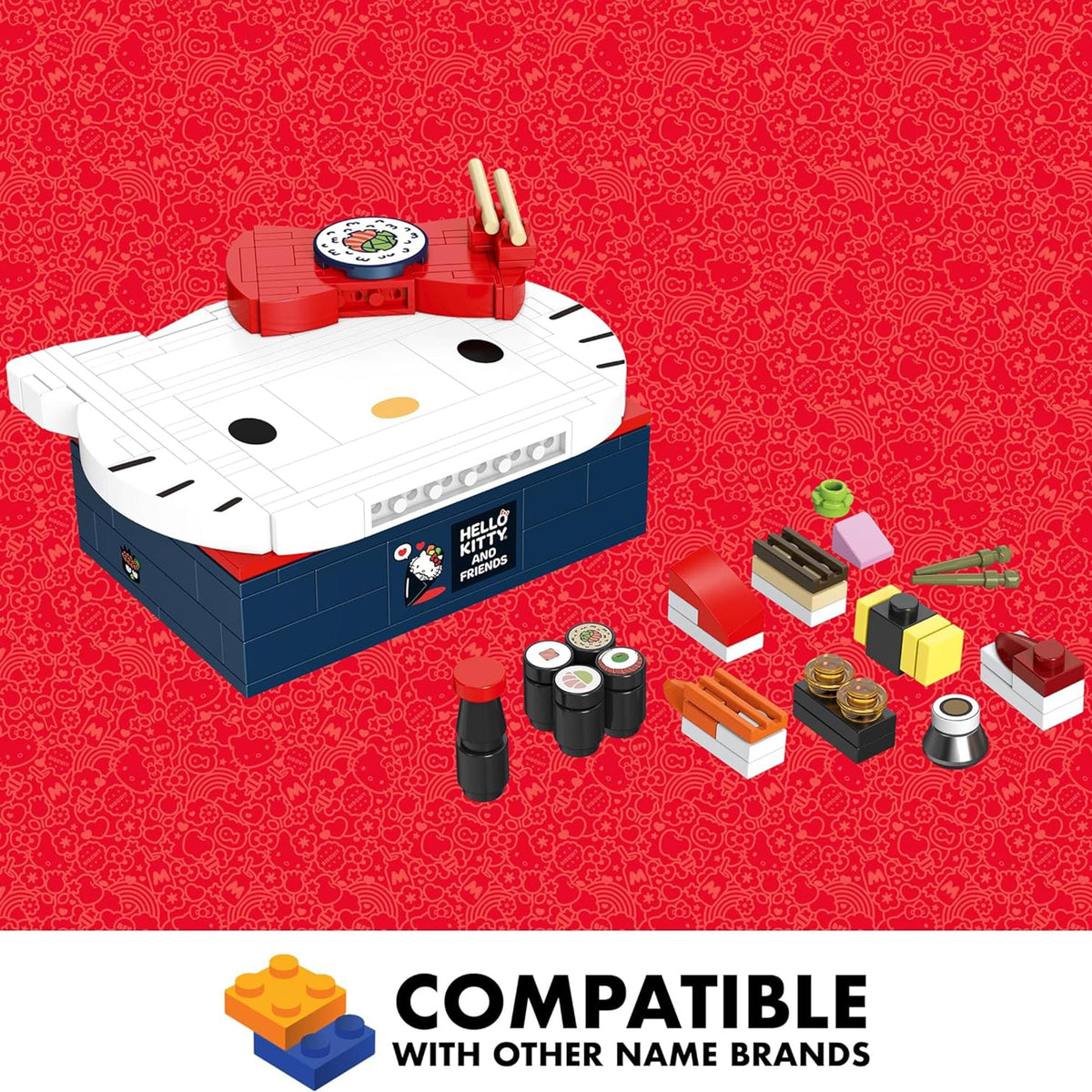 Sanrio Hello Kitty Bento Box 191 Piece Brick Building Set