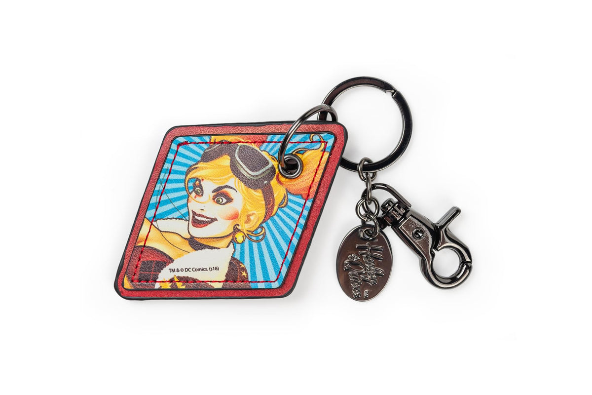 DC Comics Bombshells Harley Quinn Faux Leather Keychain