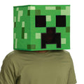 Minecraft Creeper Block Head Glow In The Dark Costume Mask