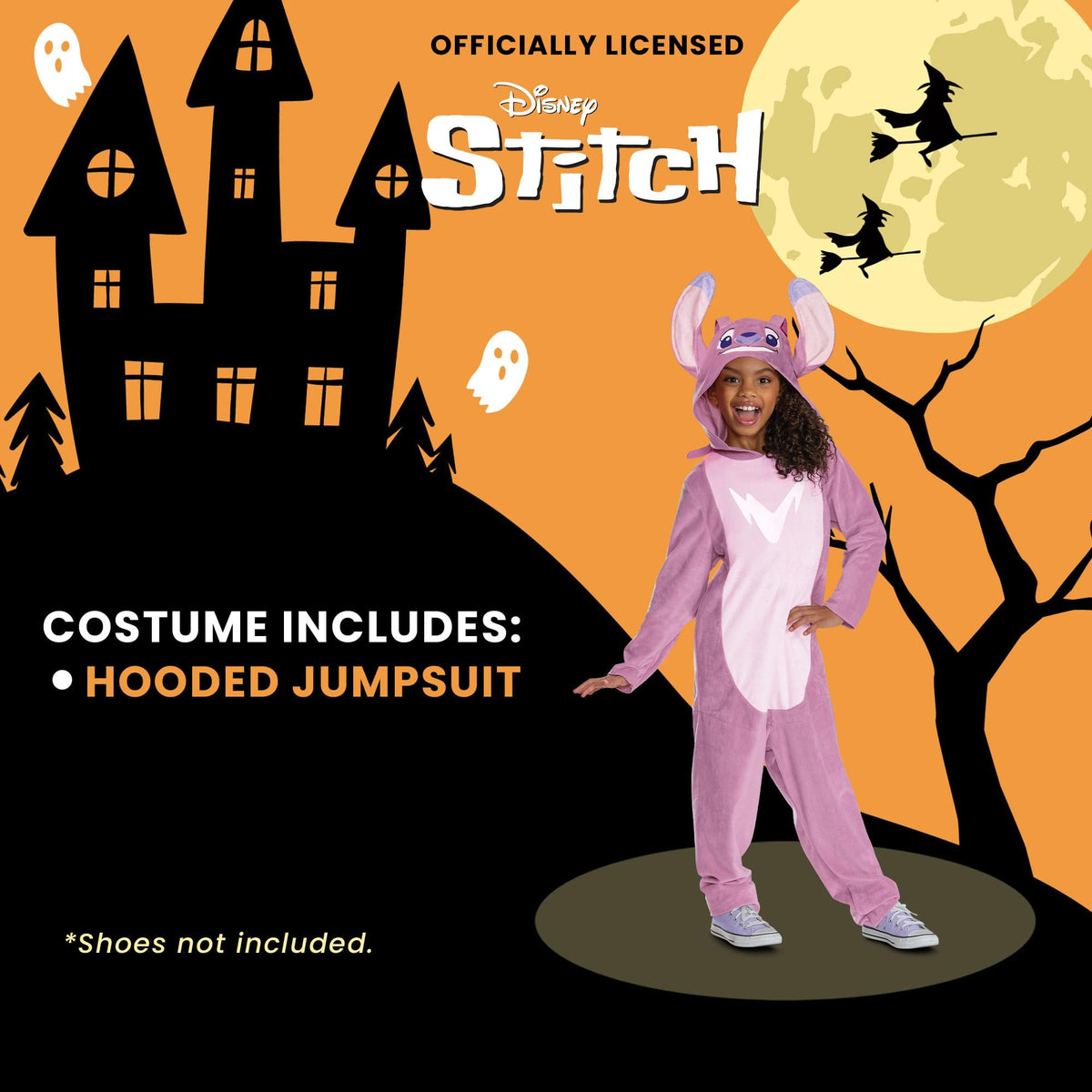 Disney Lilo & Stitch Angel Child Costume Jumpsuit | Medium 7-8