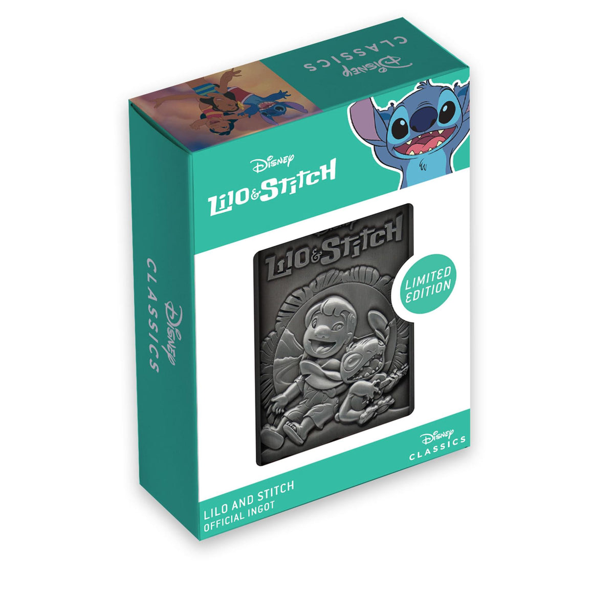 Disney Lilo & Stitch Limited Edition Double-Sided Embossed Metal Ingot