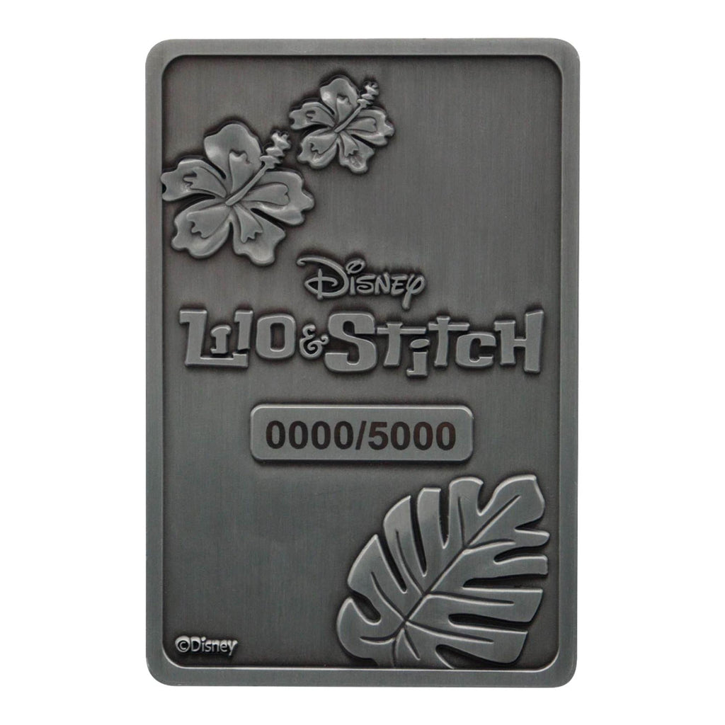 Disney Lilo & Stitch Limited Edition Double-Sided Embossed Metal Ingot
