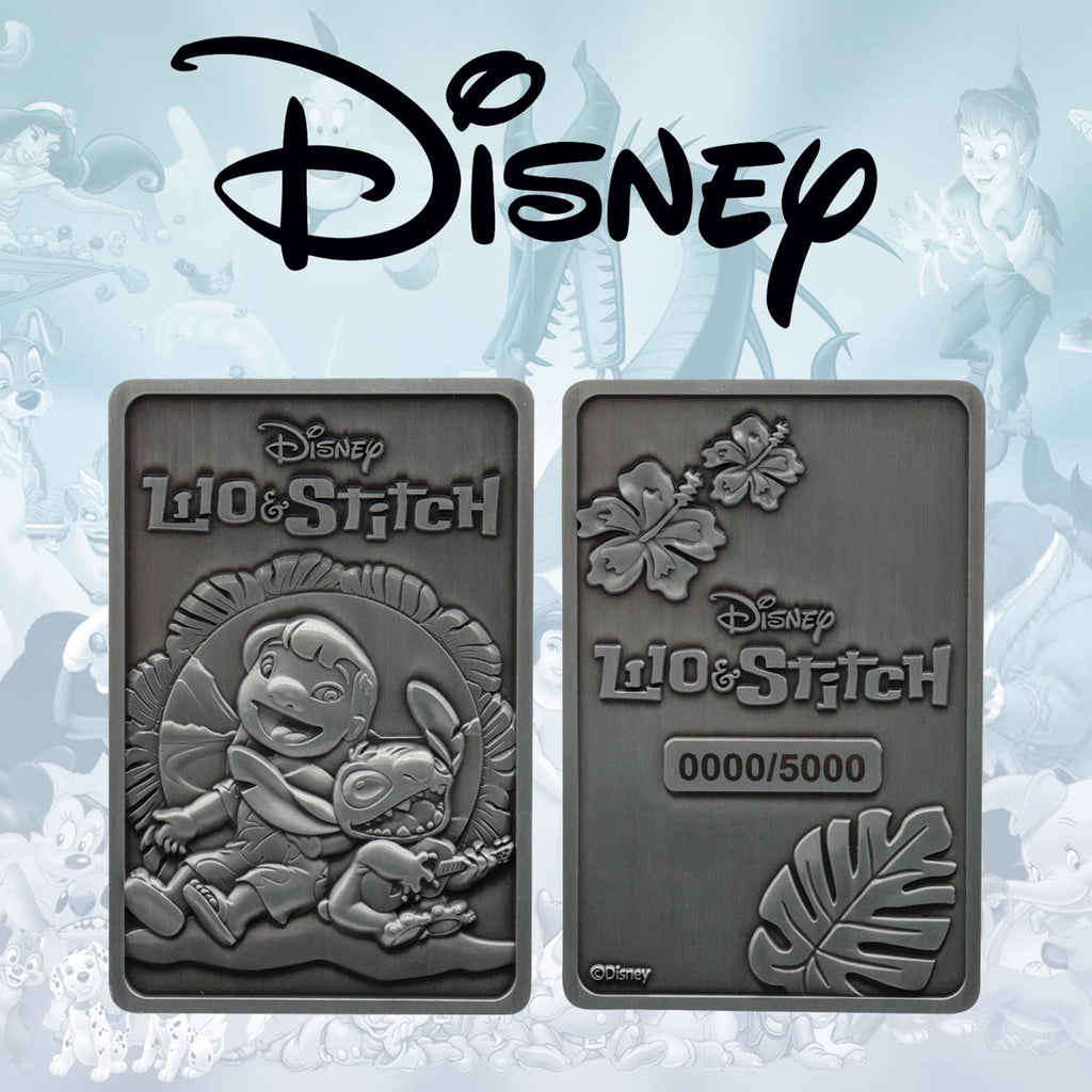 Disney Lilo & Stitch Limited Edition Double-Sided Embossed Metal Ingot