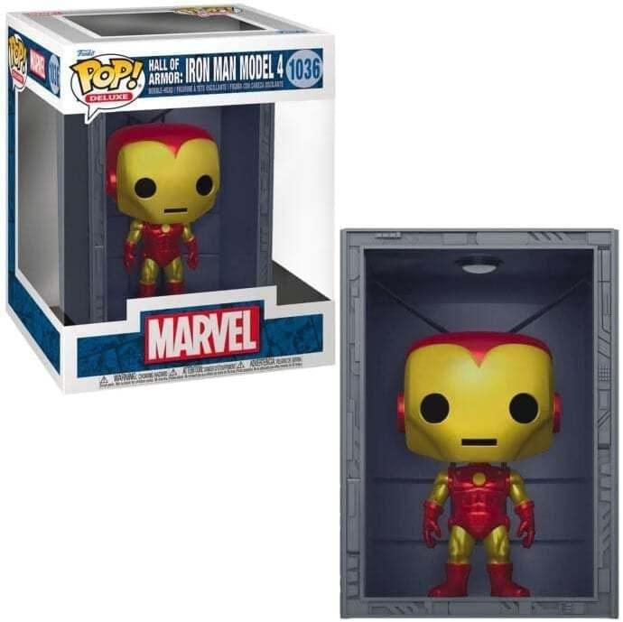 Marvel Exclusive Funko POP Deluxe | Hall of Armor Iron Man Model 4