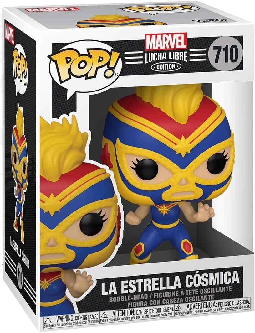 Marvel Luchadores Funko POP Vinyl Figure | Captain Marvel