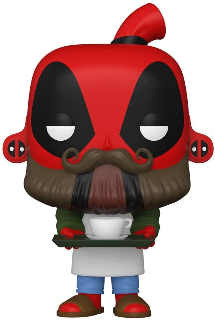 Marvel Funko POP Vinyl Figure | Coffee Barista Deadpool