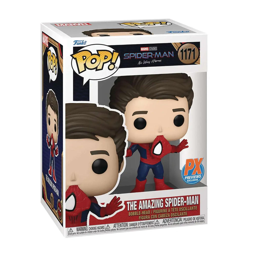 Marvel Spider-Man No Way Home Funko POP | Exclusive Spider-Man Unmasked