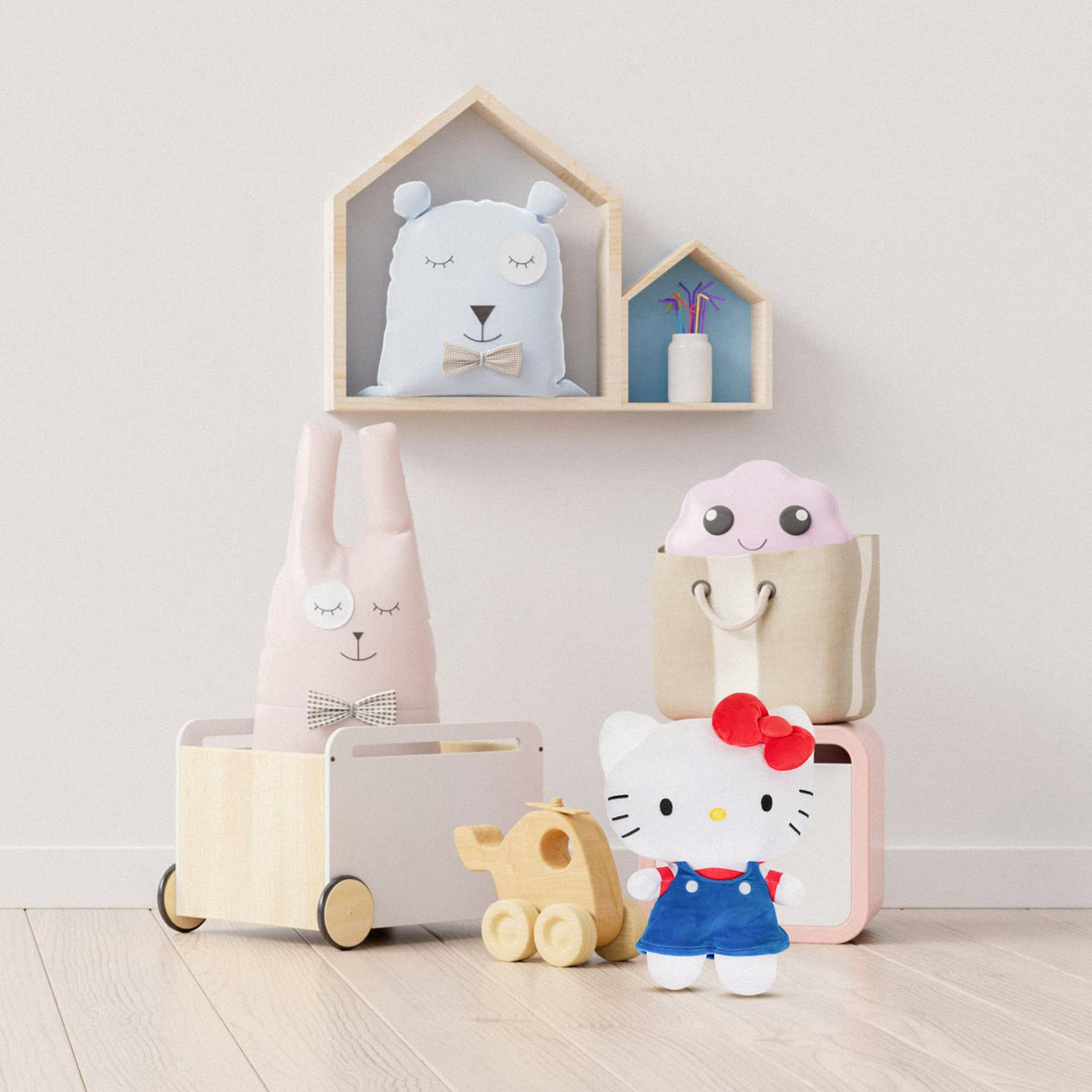 Sanrio Hello Kitty in Overalls 6 Inch Plush