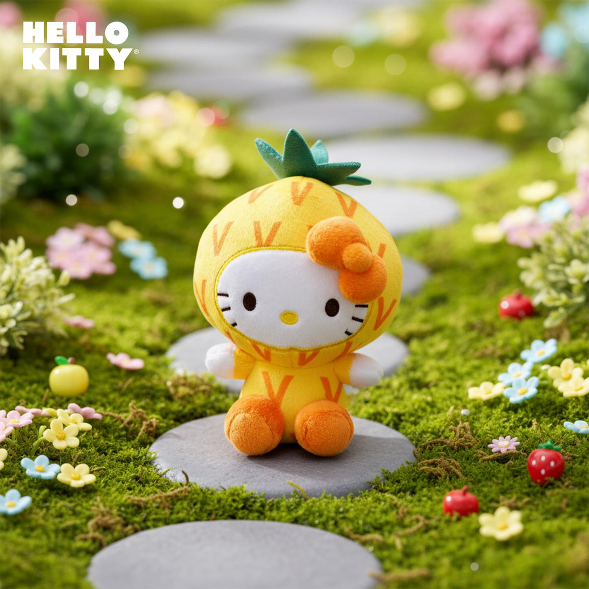 Sanrio Hello Kitty Fruit Costume 6 Inch Plush | Pineapple