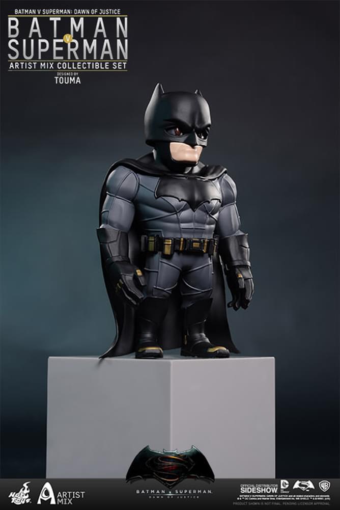 Hot Toys Dawn of Justice Batman & Superman Artist Mix Bobble Head Set