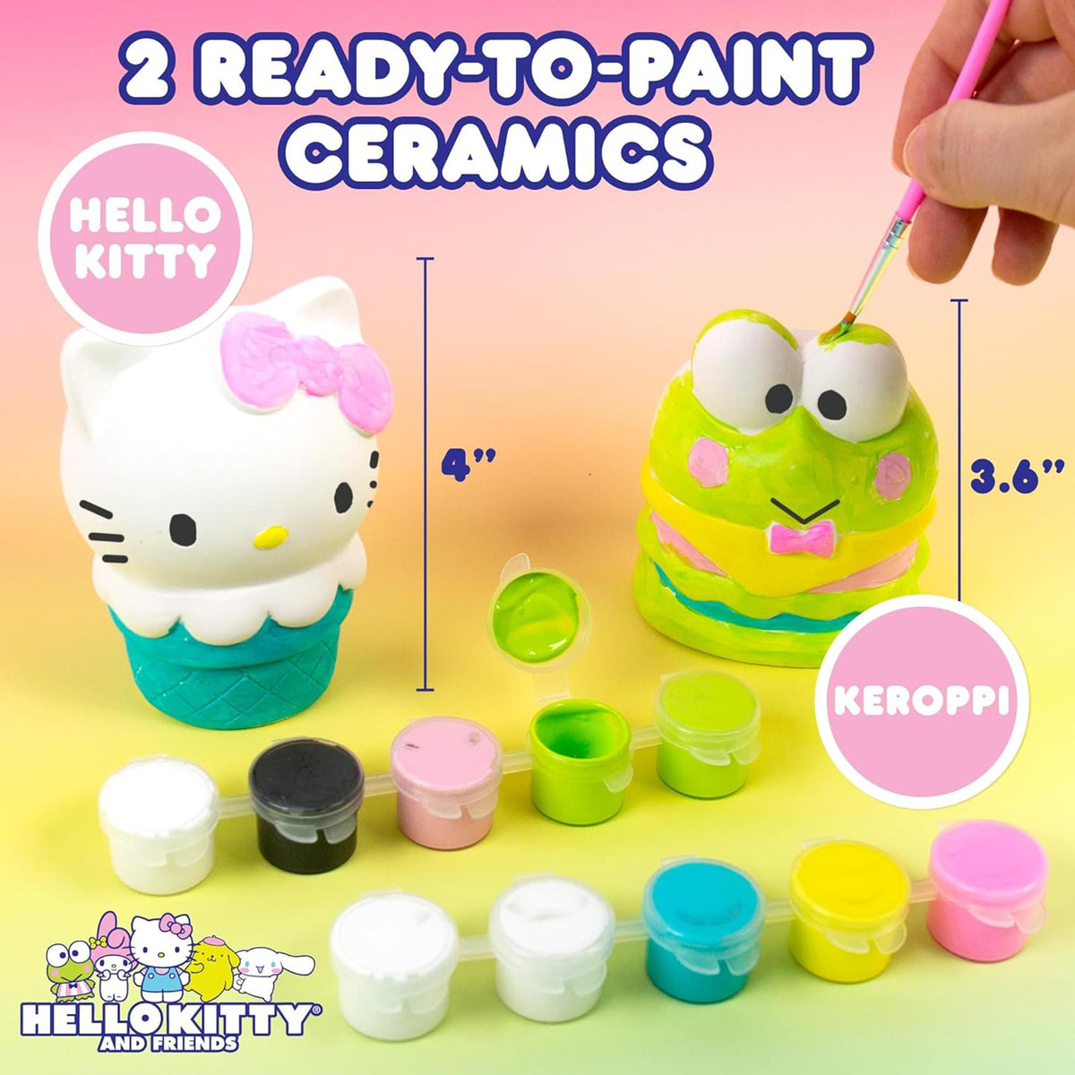 Sanrio Hello Kitty and Friends Paint Your Own Figurines Kit
