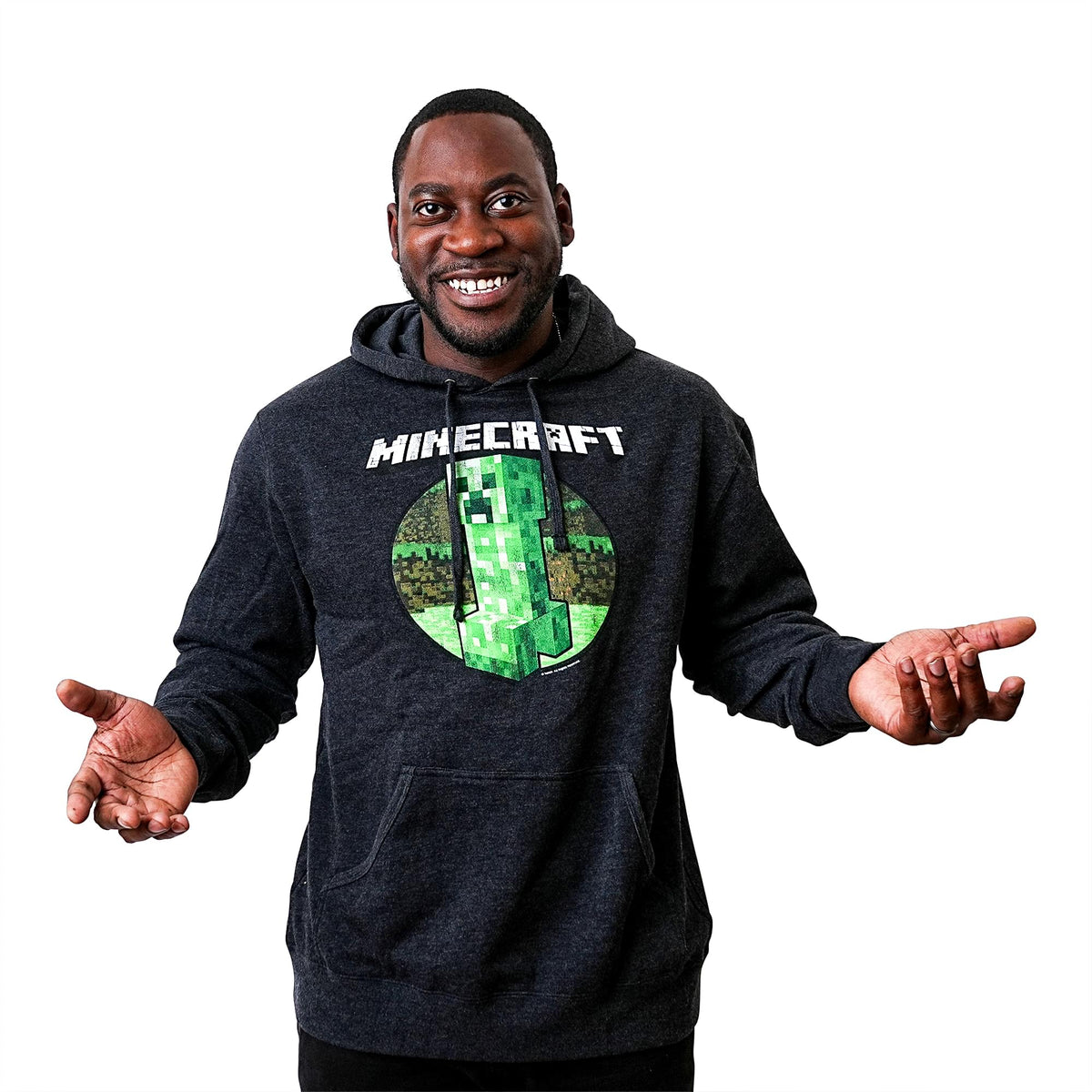 Minecraft Retro Creeper Premium Adult Hoodie