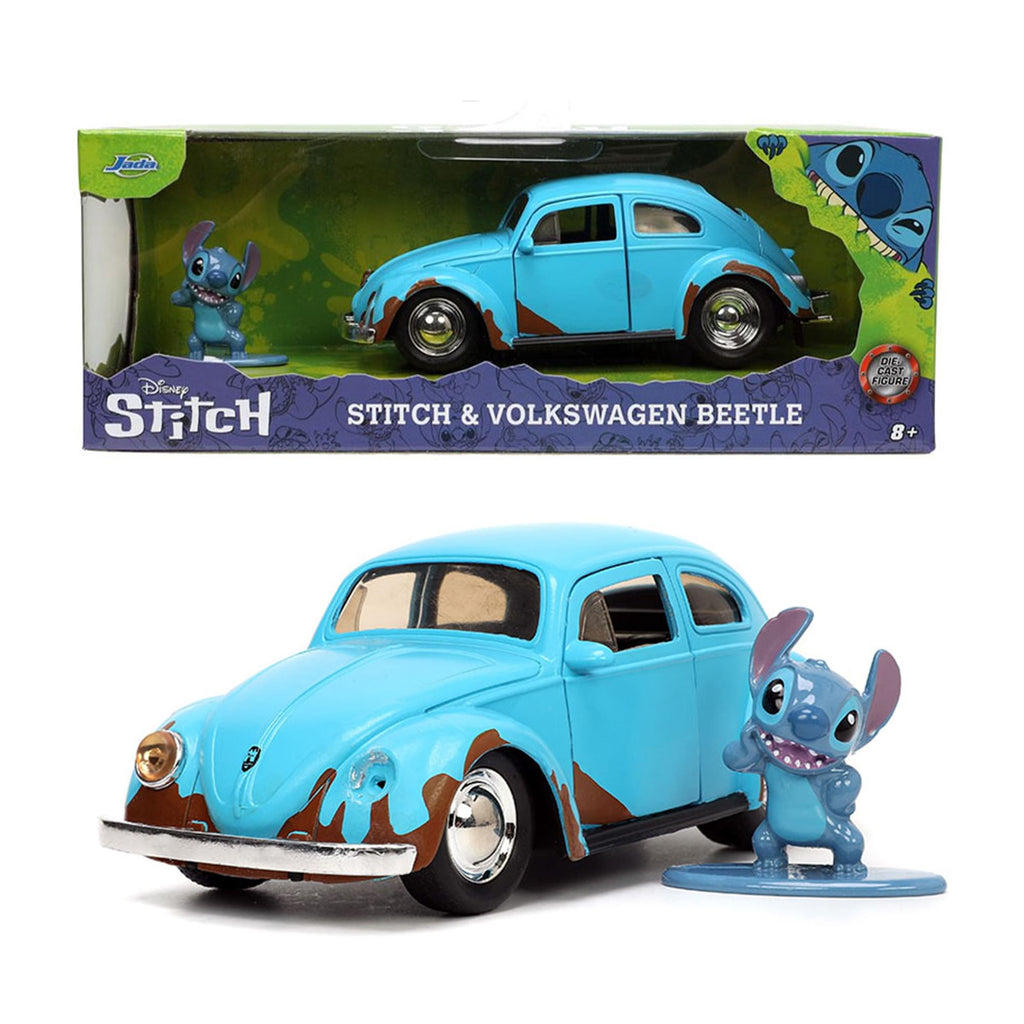 Disney 1:32 HWR 1959 Blue Punch Buggy w/ Stitch