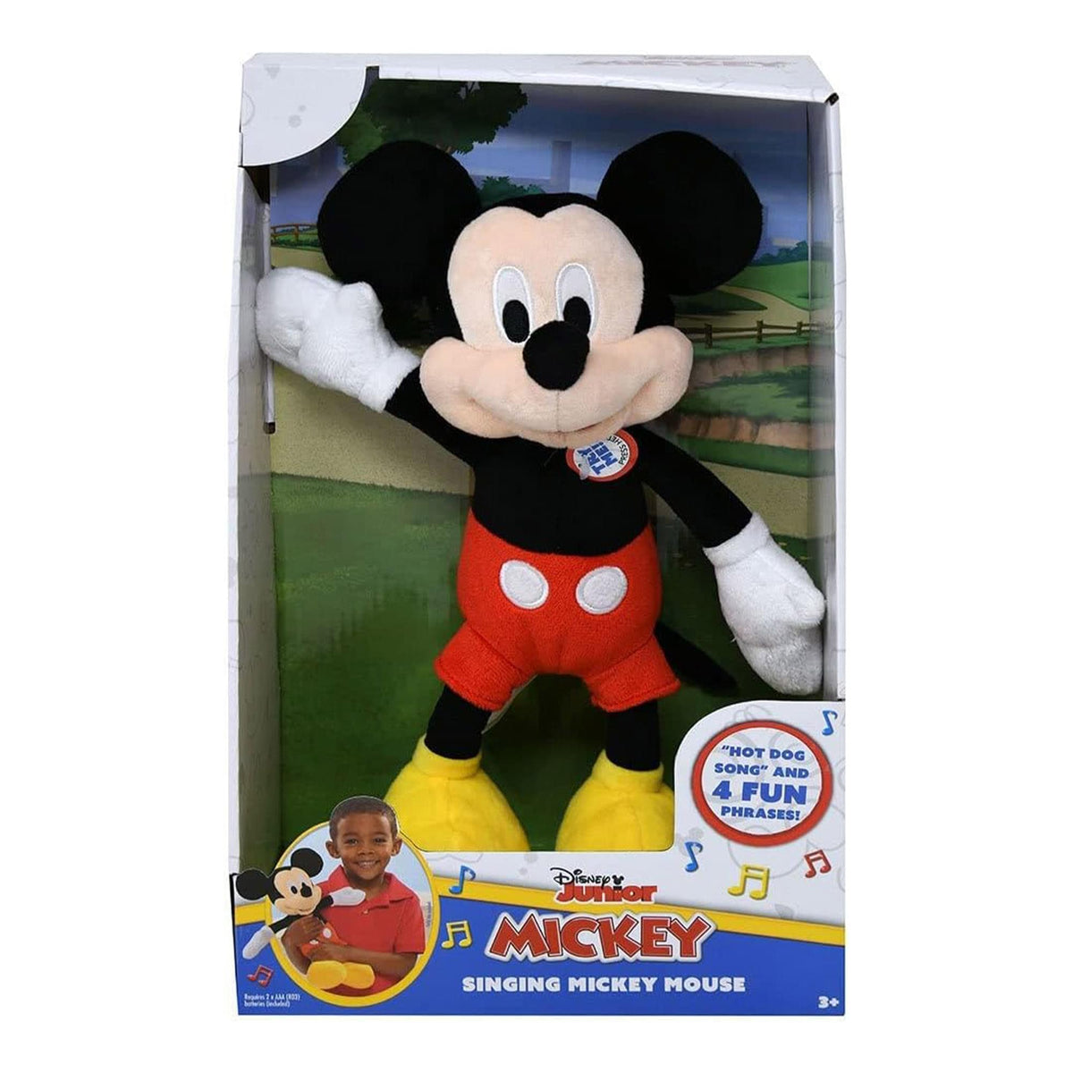 Disney Mickey Mouse "Hot Dog Song" 12 Inch Singing Plush