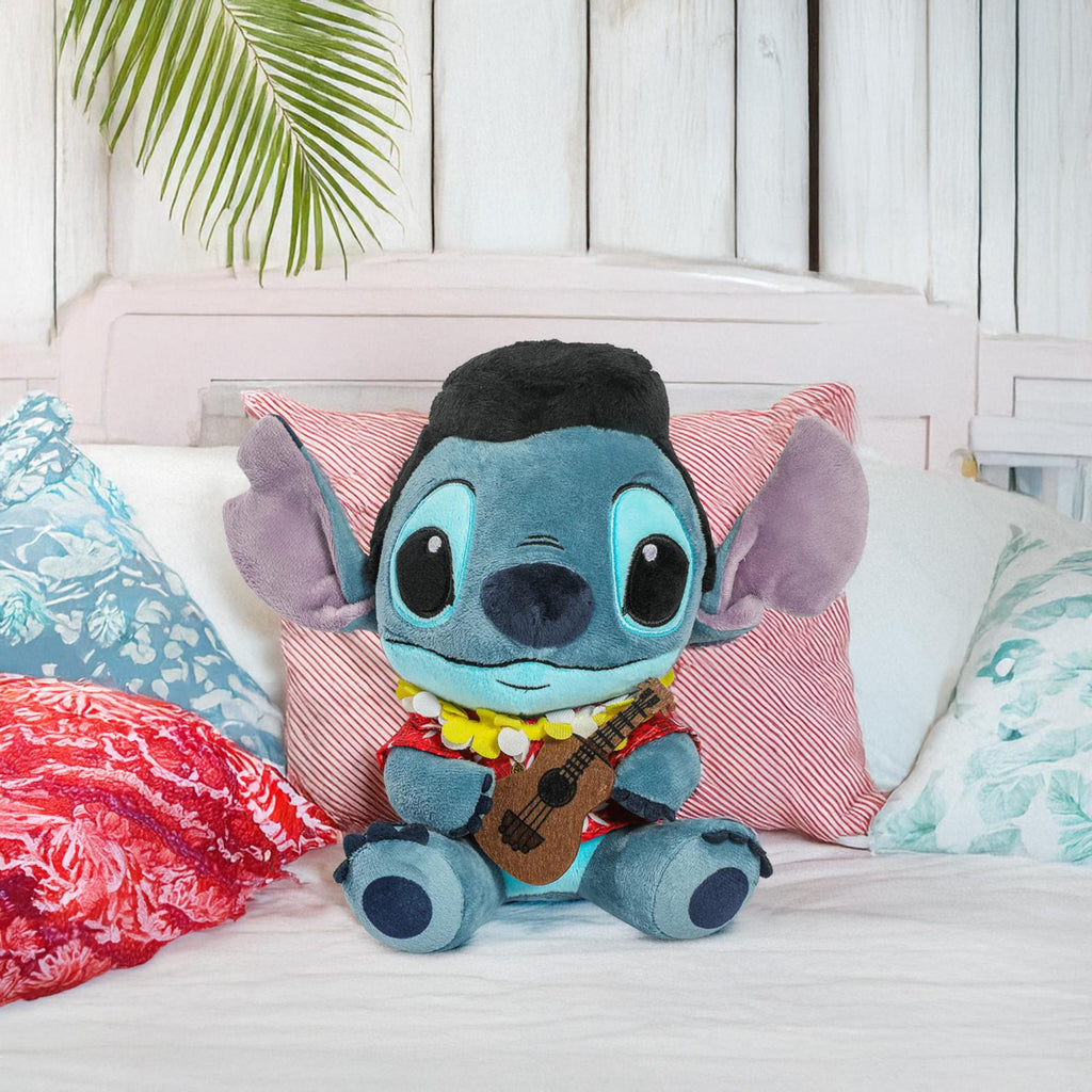 Disney Lilo & Stitch 9 Inch Elvis Stitch Plush | Blue Hawaiin