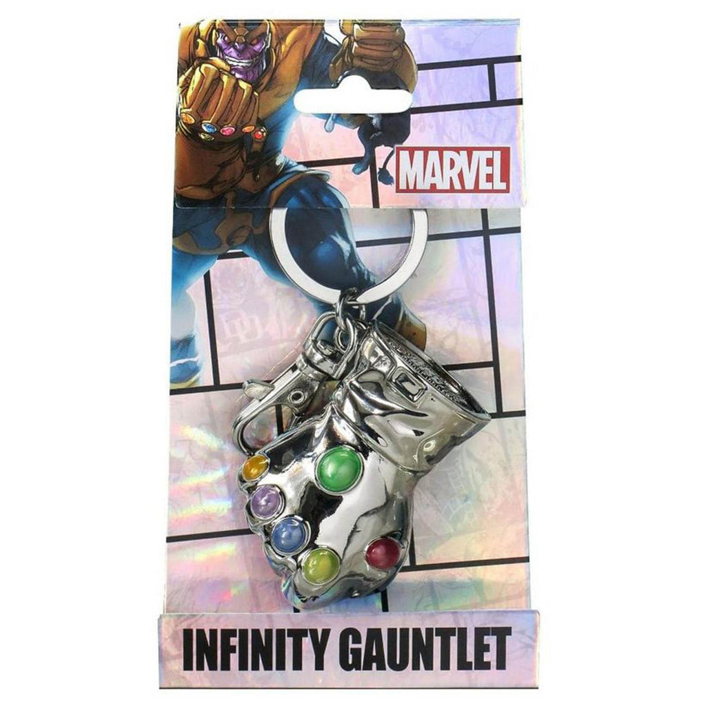 Marvel Comics Thanos Infinity Gauntlet Pewter Metal Keyring