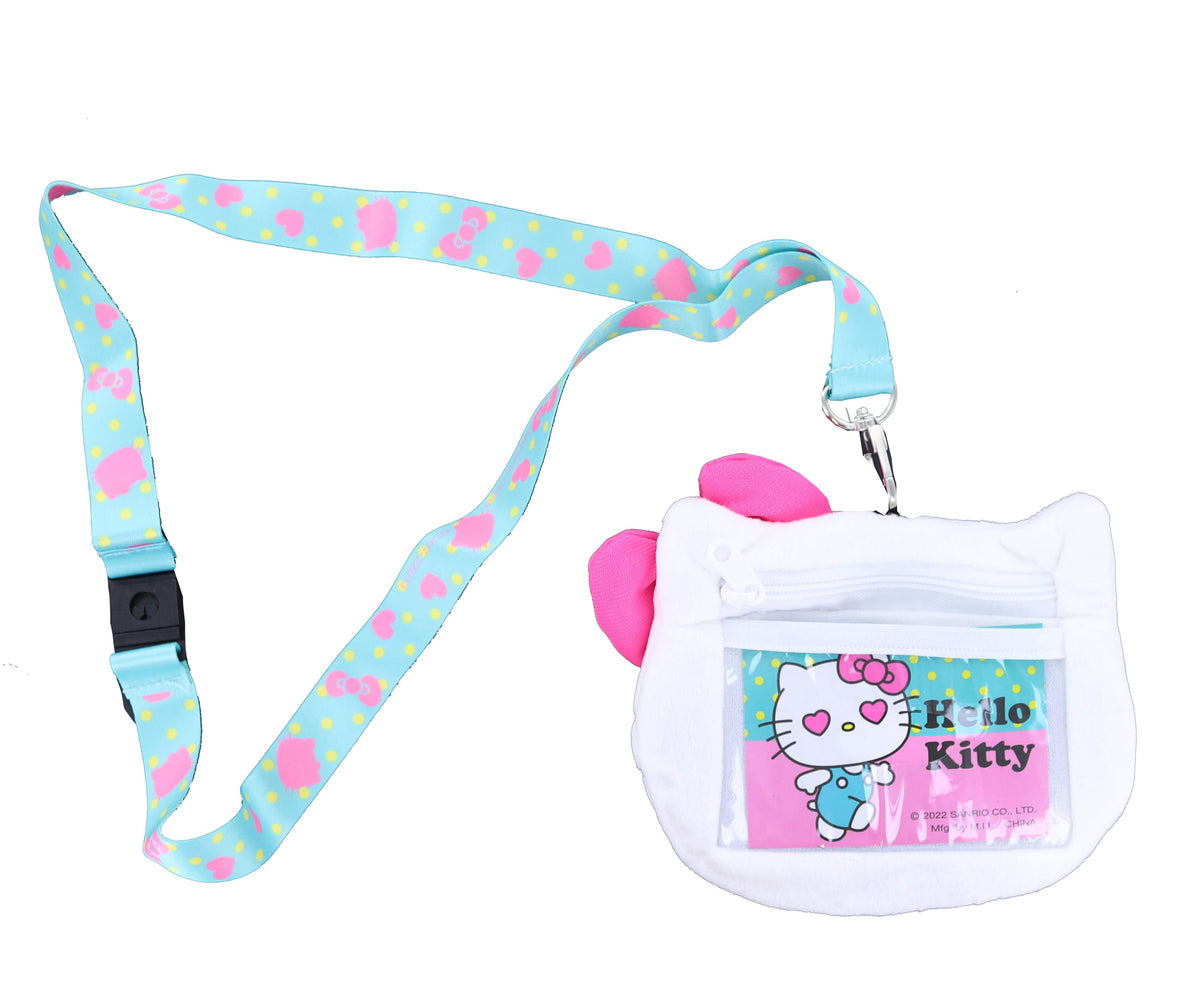 Hello Kitty Deluxe Lanyard With Pouch Card Holder