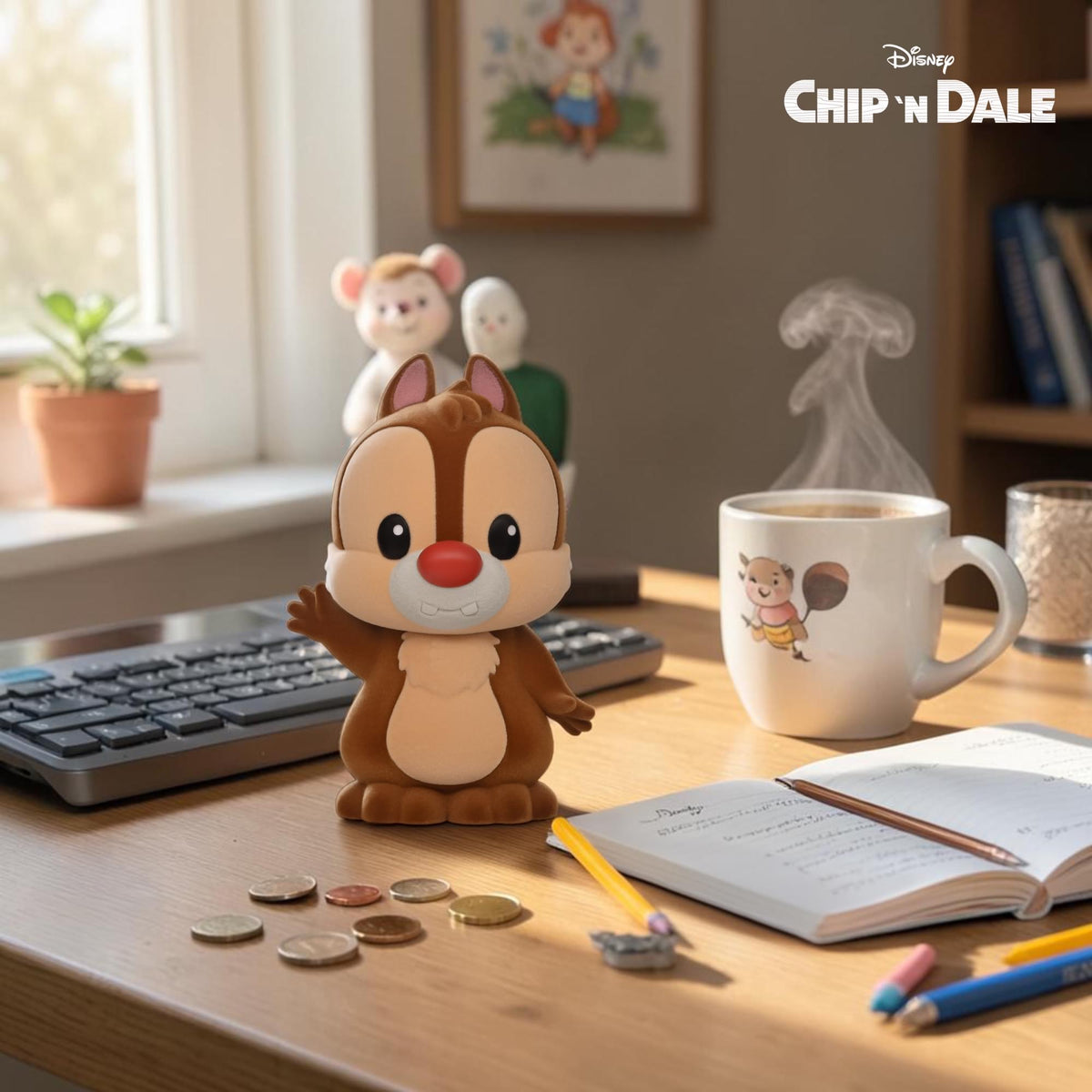 Disney Chip & Dale Dale 9-Inch Locked PVC Figural Bank
