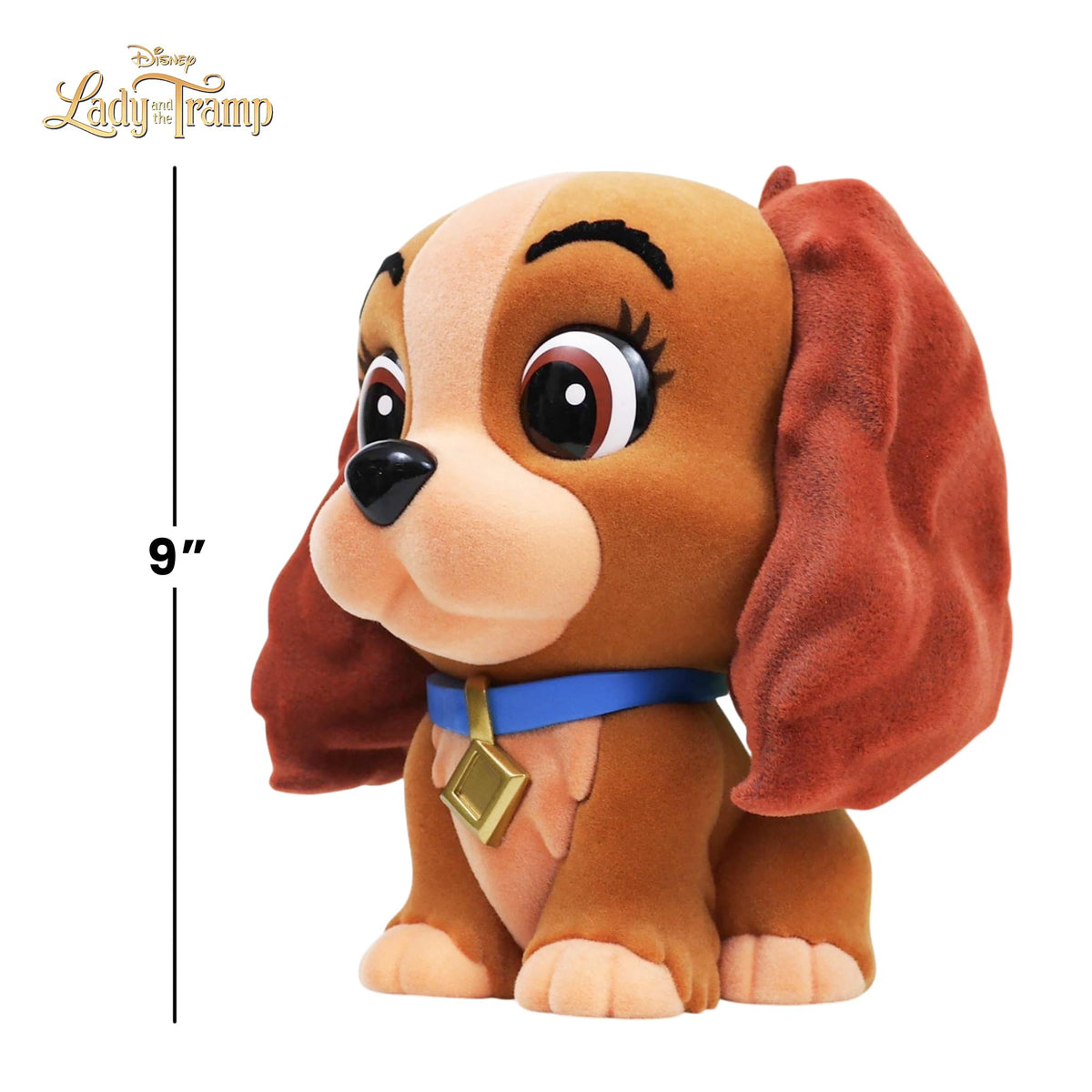 Disney Lady & The Tramp Lady 9-Inch Flocked PVC Figural Bank