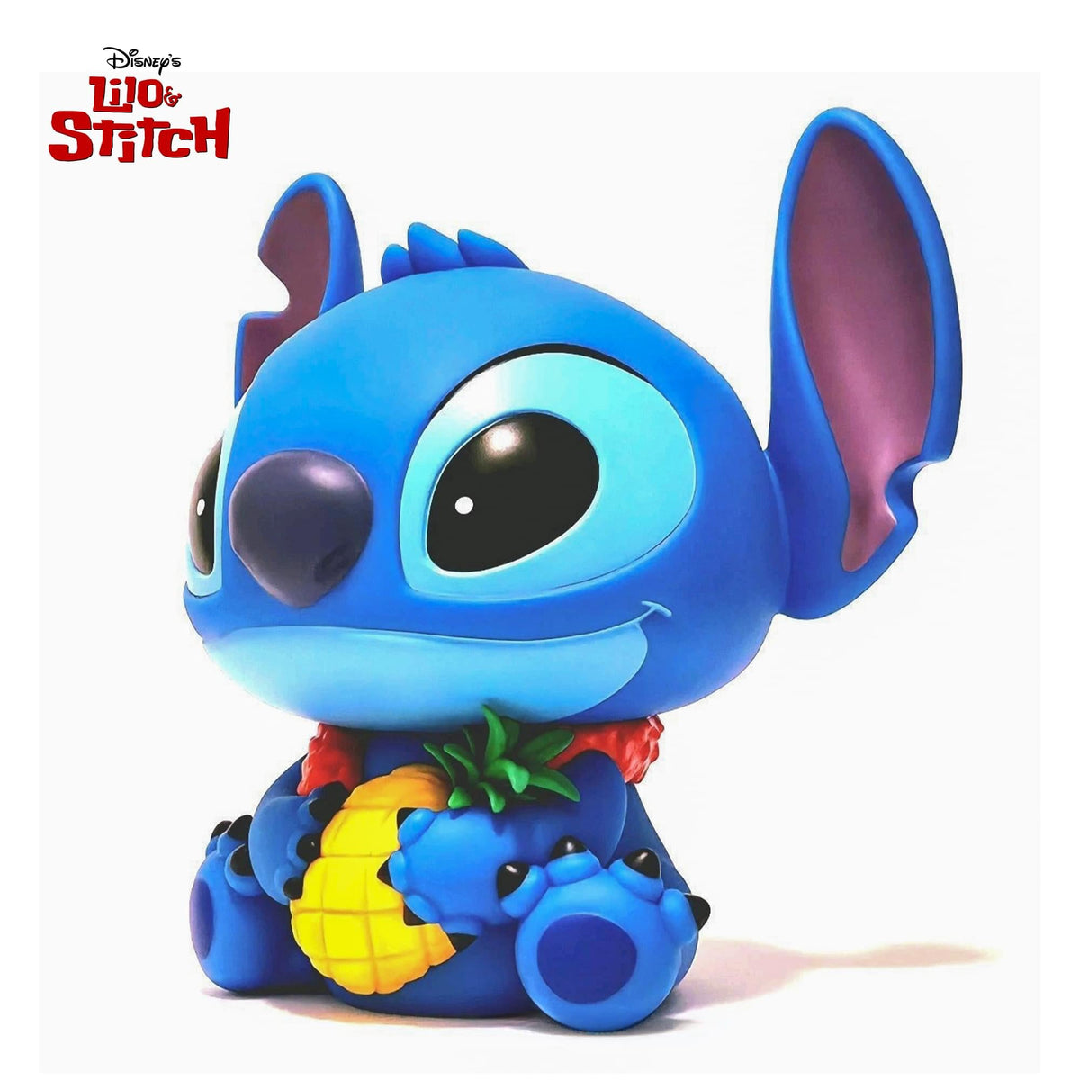 Disney Lilo & Stitch Stitch with Pineapple 9-Inch PVC Figural Bank