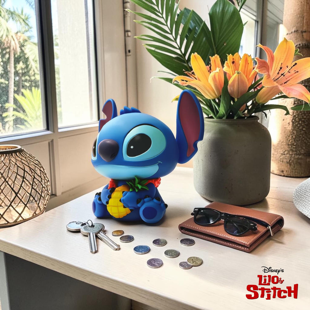Disney Lilo & Stitch Stitch with Pineapple 9-Inch PVC Figural Bank