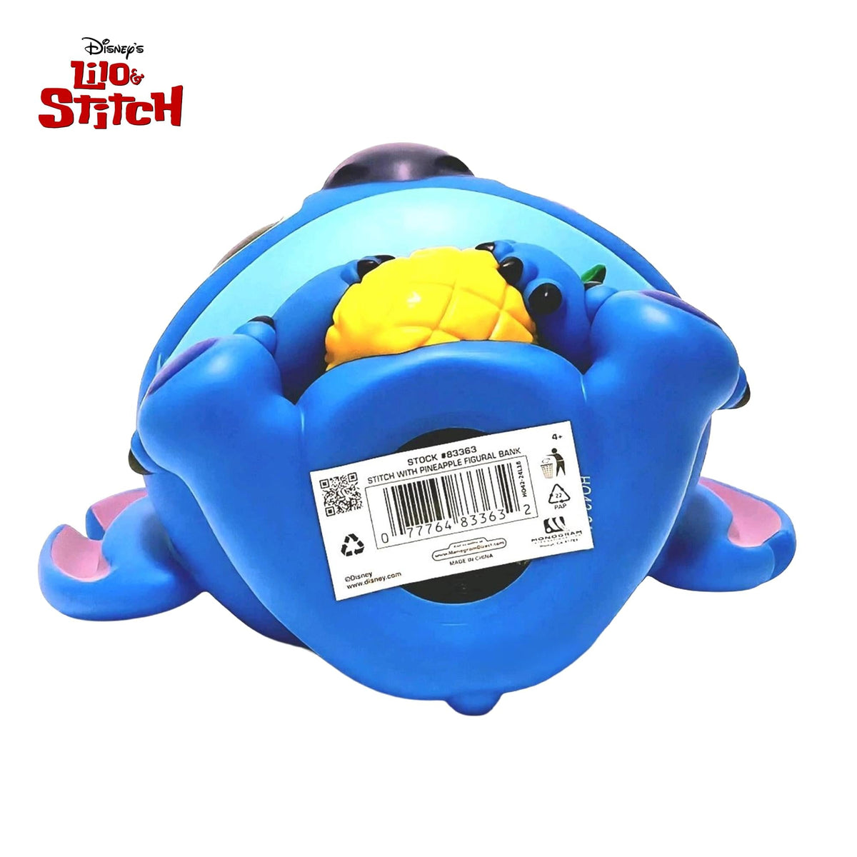 Disney Lilo & Stitch Stitch with Pineapple 9-Inch PVC Figural Bank