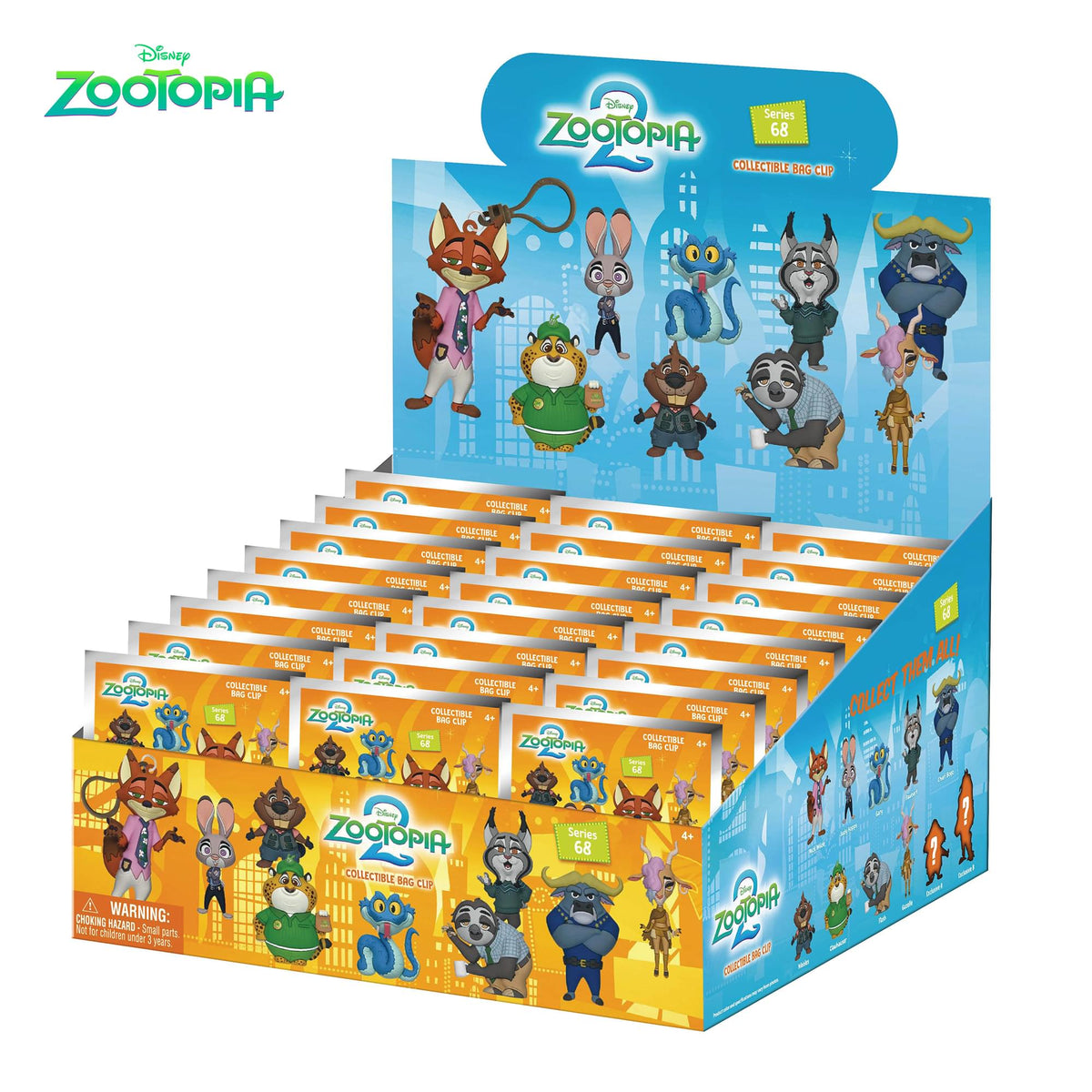 Disney Zootopia 2 Series 68 Blind Bag 3D Foam Bag Clip | One Random