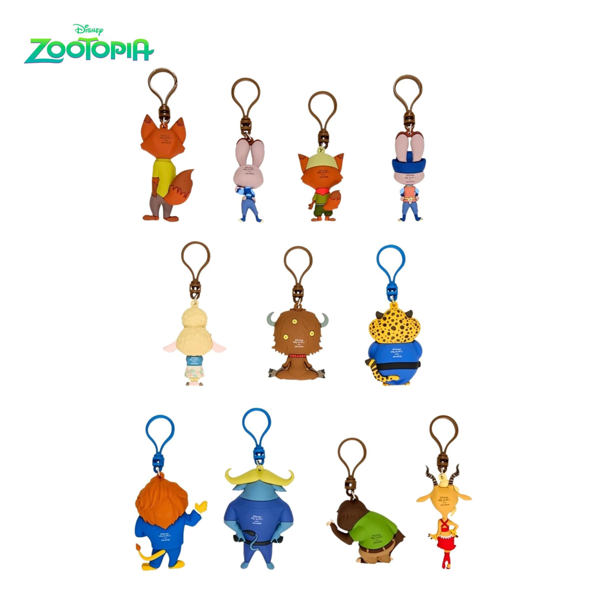 Disney Zootopia Series 73 Blind Bag 3D Foam Bag Clip | One Random