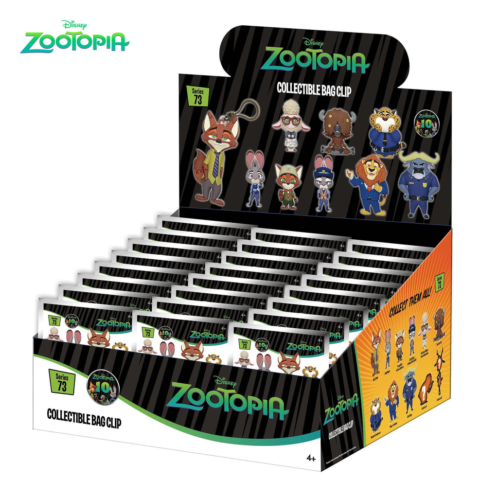 Disney Zootopia Series 73 Blind Bag 3D Foam Bag Clip | One Random