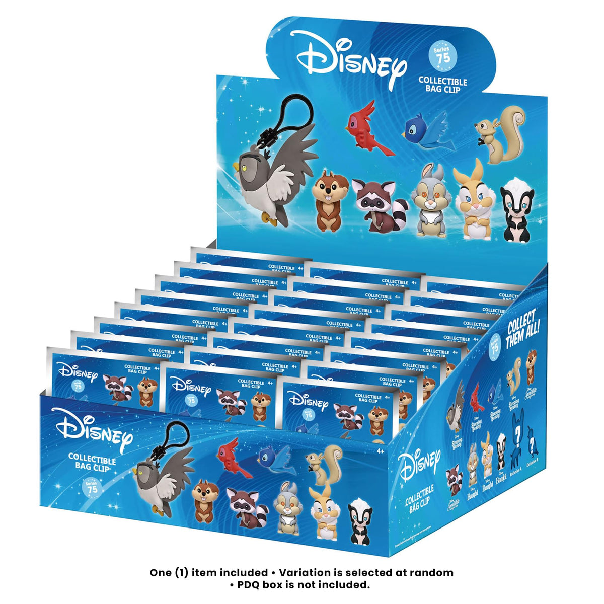 Disney Series 75 Woodland Characters Blind Bag 3D Foam Bag Clip | 1 Random