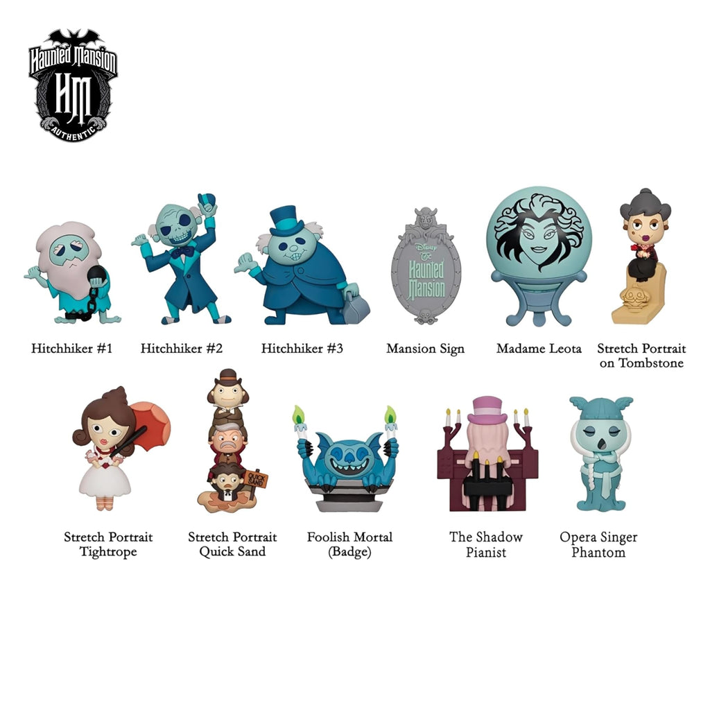 Disney Haunted Mansion Series 1 Blind Bag 3D Foam Bag Clip | One Random
