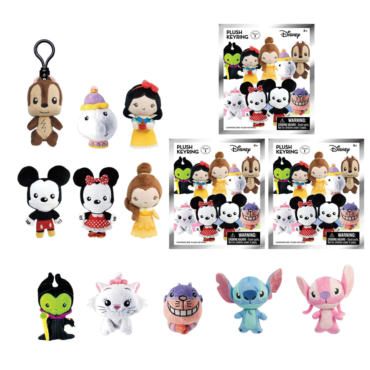 Disney Series 1 Blind Bag Plush Bag Clip | 3 Random