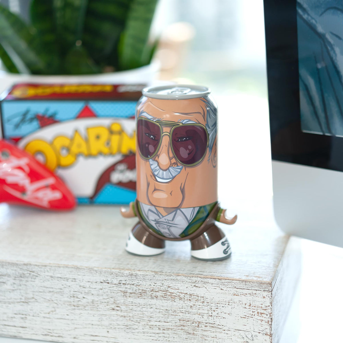 Stan Lee SodaZ Vinyl Can | Self-Balancing Collectible With Base | 5" Figure