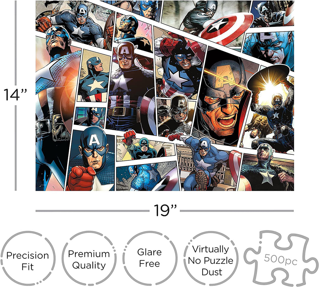 Marvel Captain America Panels 500 Piece Jigsaw Puzzle