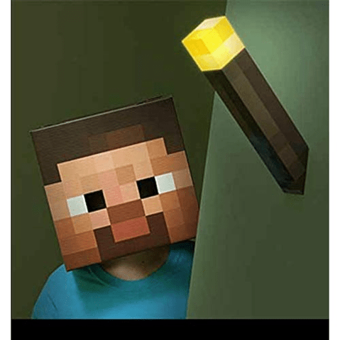 Minecraft LED Light 12 Inch Torch & 7 inch Potion Set of 2