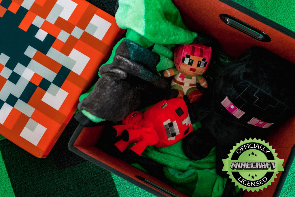 Minecraft TNT Block Storage Tote | Minecraft Storage Cube | 15-Inch Box & Lid