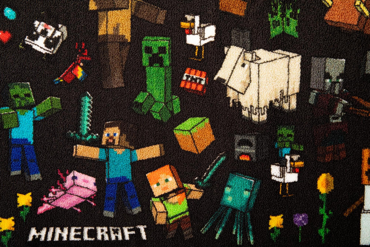 Minecraft Mob Printed Area Rug | 60 x 39 Inches