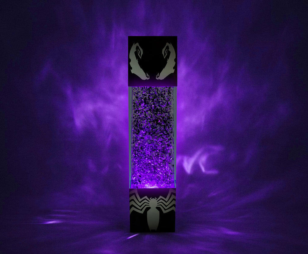 Marvel Spider-Man Venom Glitter Motion Lamp | 13 Inches Tall