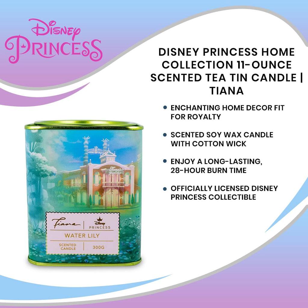 Disney Princess Home Collection 11-Ounce Scented Tea Tin Candle | Tiana