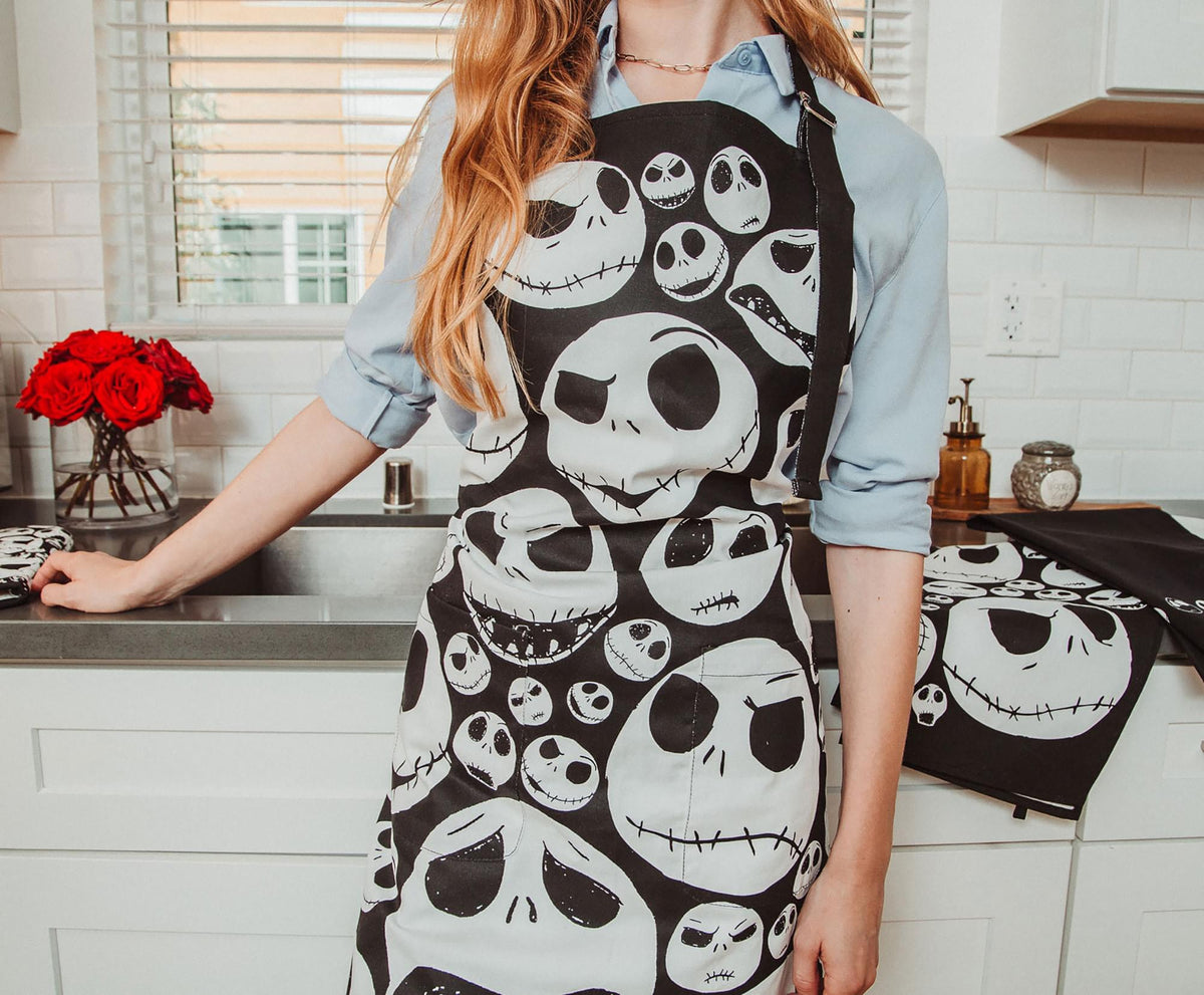Disney The Nightmare Before Christmas Jack Skellington Faces Cooking Apron