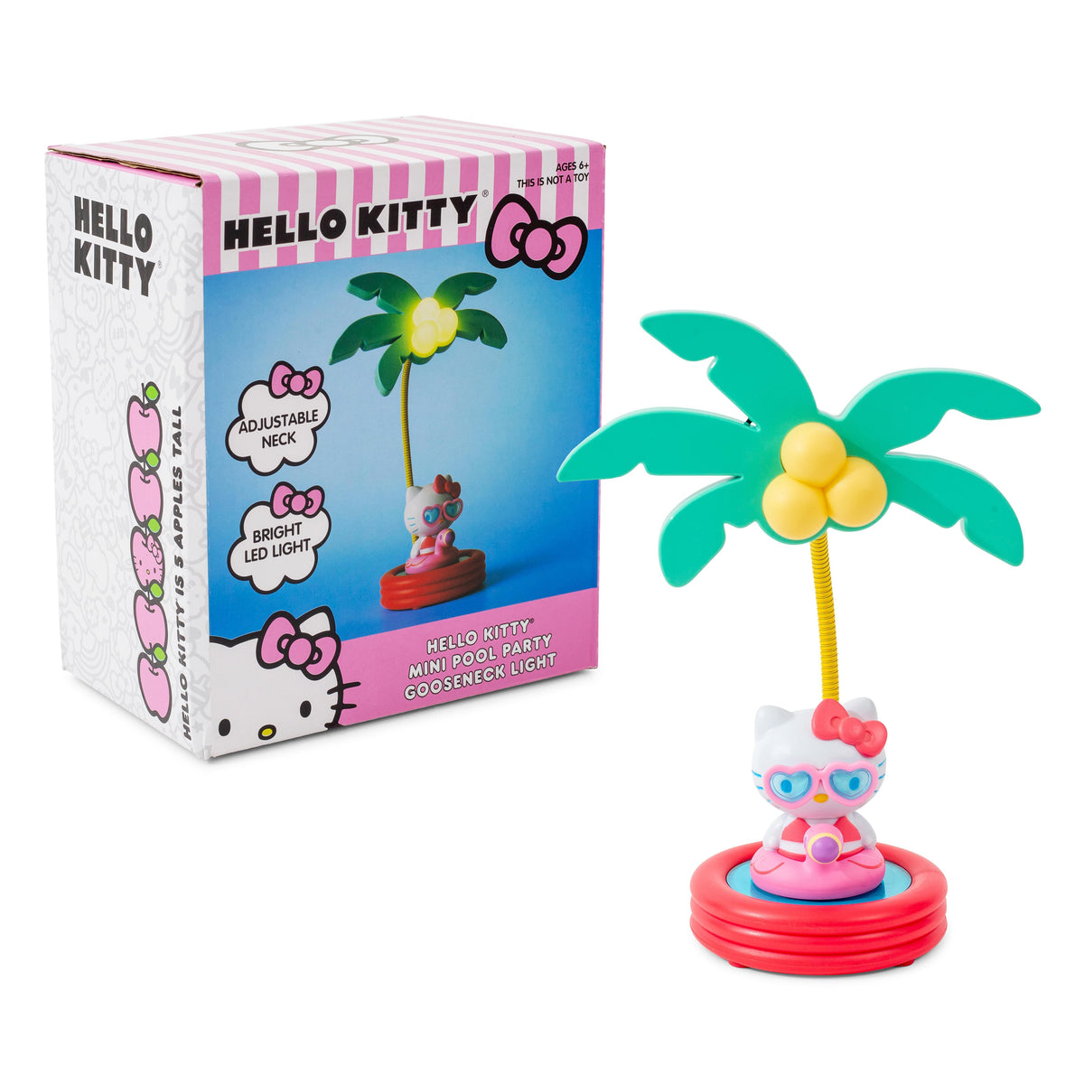 Sanrio Hello Kitty Pool Party 8-Inch Mini Gooseneck Mood Light