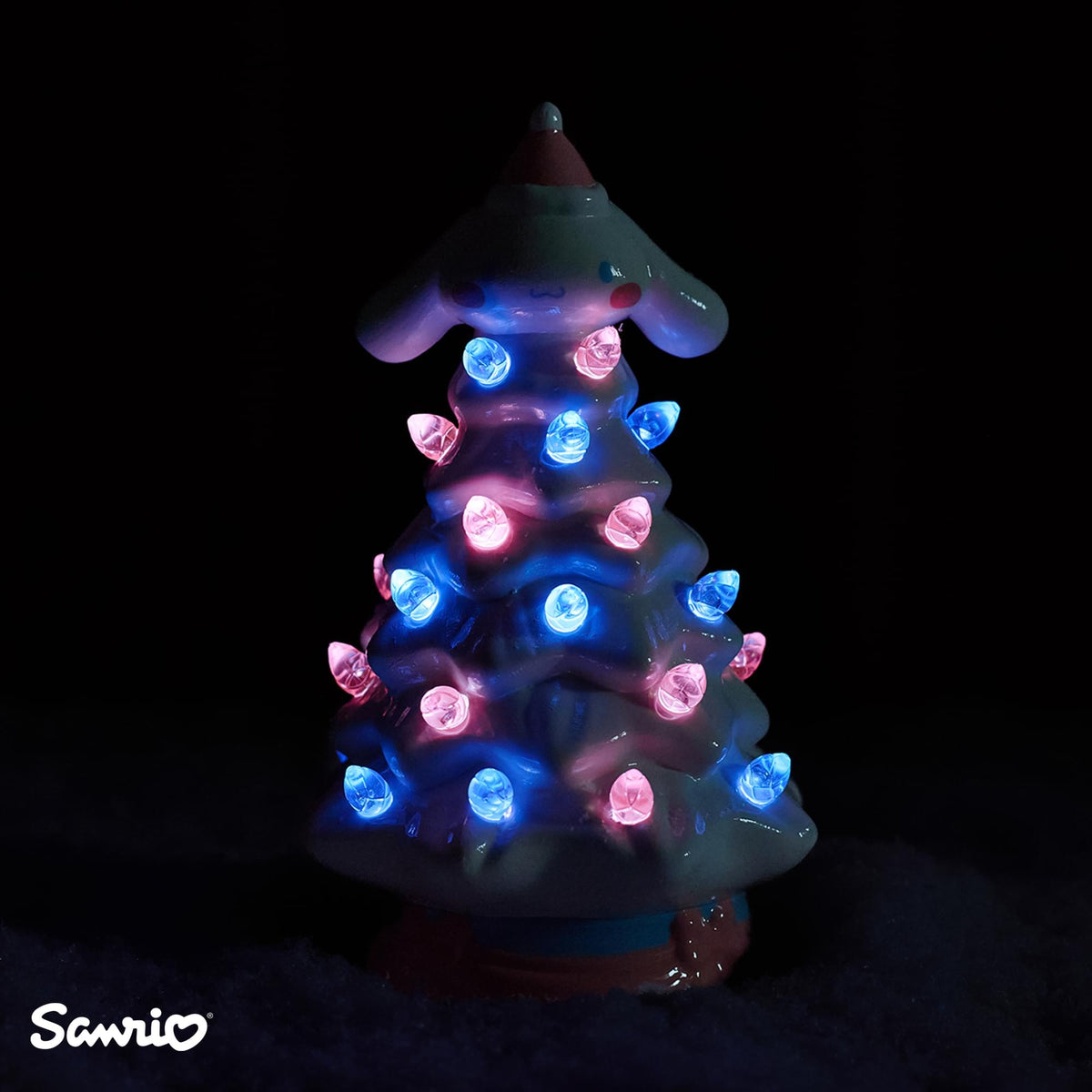 Sanrio Cinnamoroll Light-Up Ceramic Christmas Tree | 6 Inches Tall