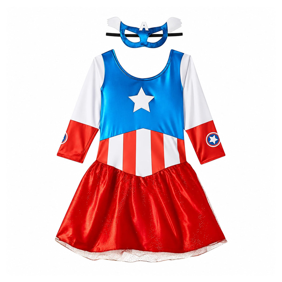 Marvel Avengers Metallic Captain American Child Costume