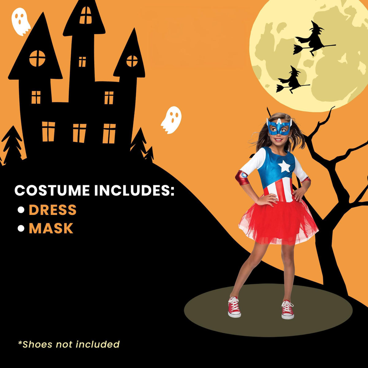 Marvel Avengers Metallic Captain American Child Costume