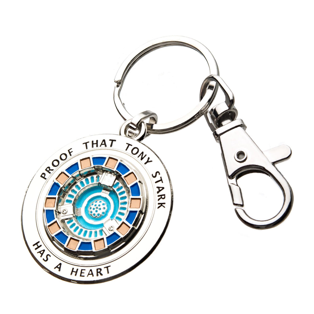 Marvel Iron Man Tony Has A Heart 3D Metal Key Chain